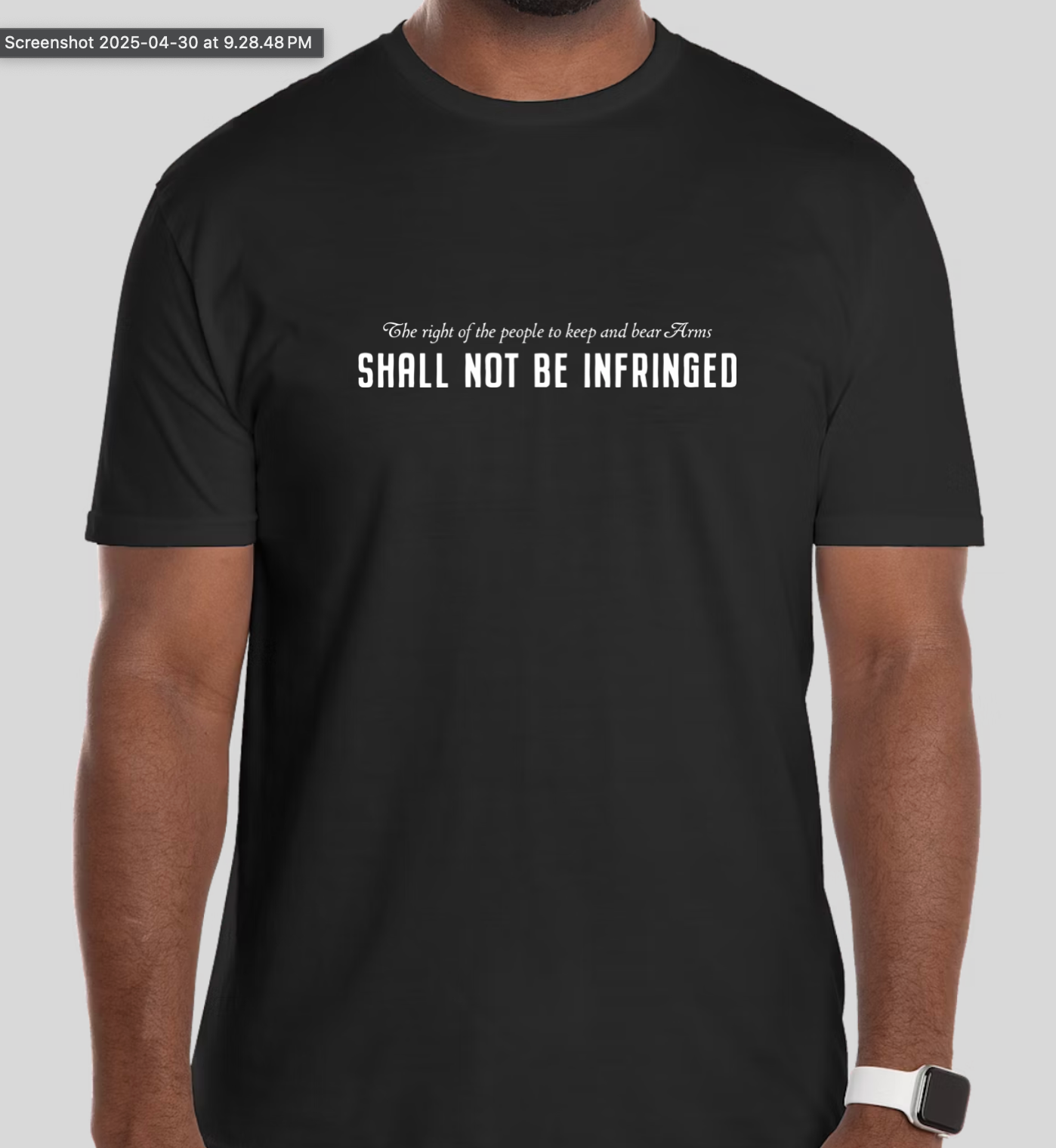 Shall Not Be Infringed Tee (Black)